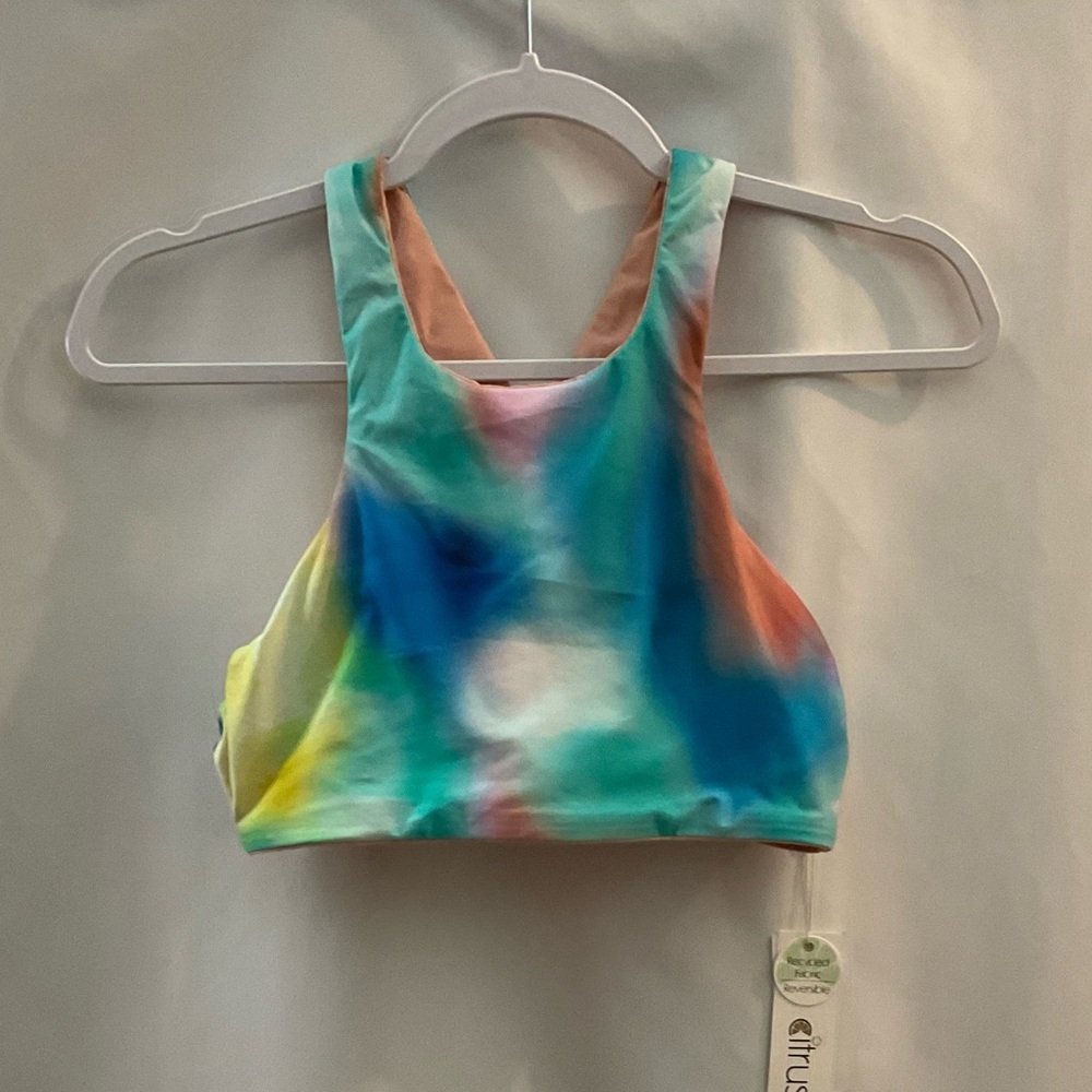Citrus Swim Top Tie Dye S